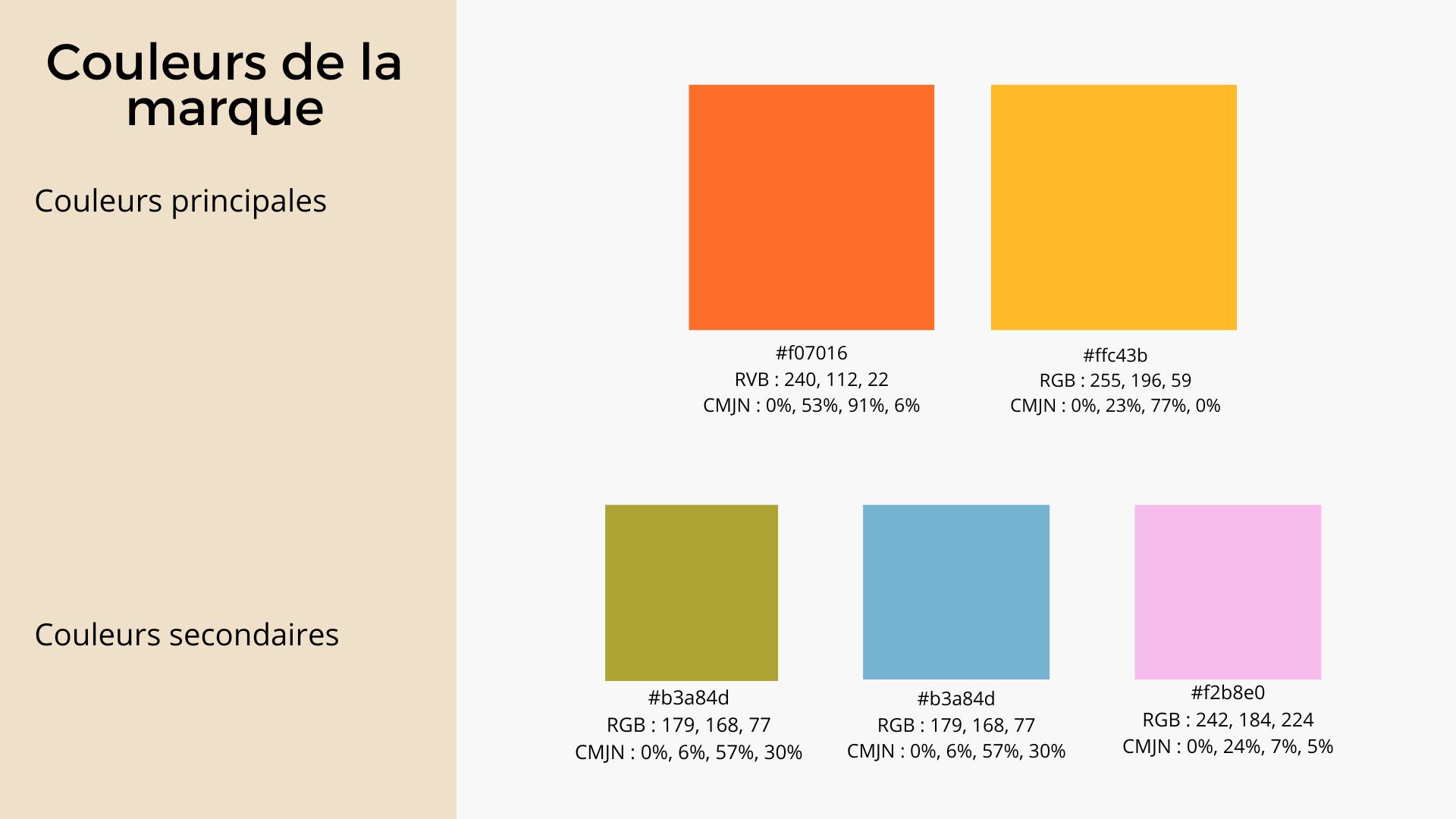 Charte graphique page 4