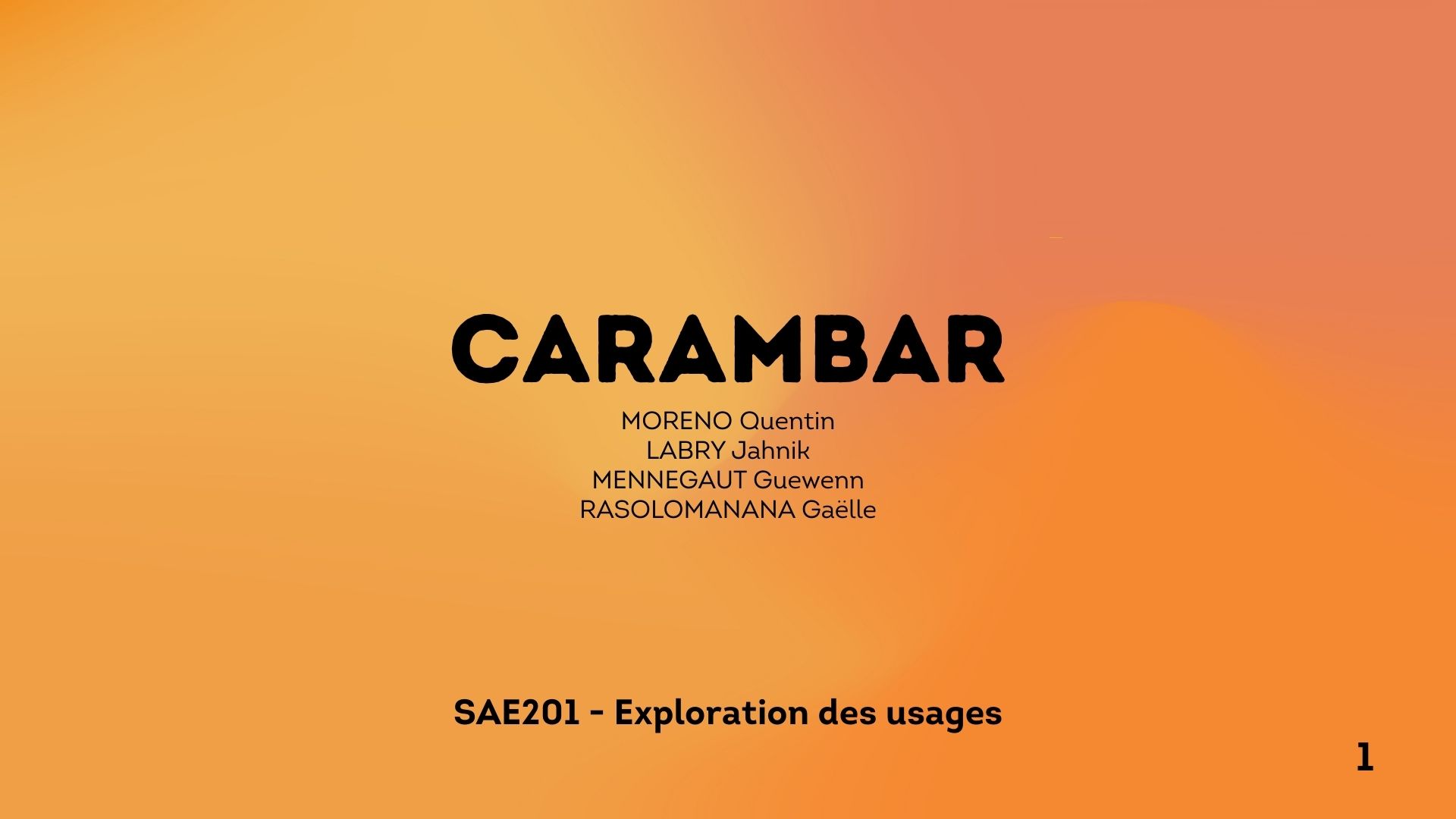 Stratégie carambar 1